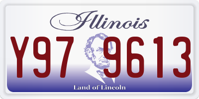 IL license plate Y979613