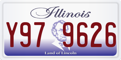 IL license plate Y979626