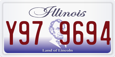 IL license plate Y979694