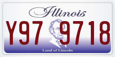 IL license plate Y979718
