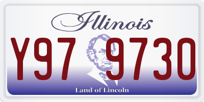IL license plate Y979730
