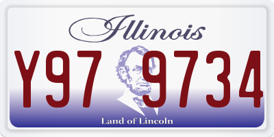 IL license plate Y979734