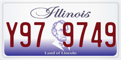 IL license plate Y979749
