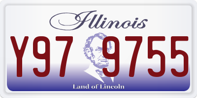 IL license plate Y979755