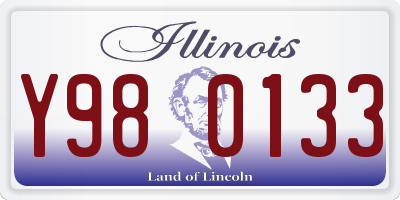 IL license plate Y980133