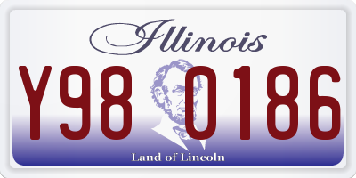 IL license plate Y980186