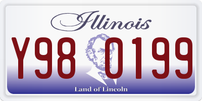 IL license plate Y980199