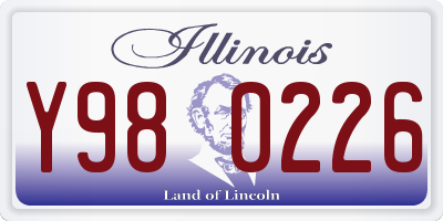 IL license plate Y980226