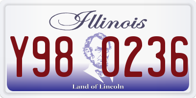 IL license plate Y980236