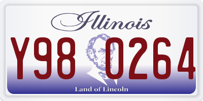 IL license plate Y980264