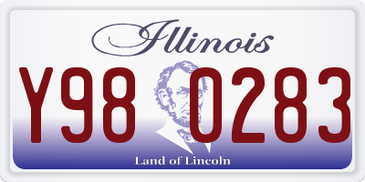 IL license plate Y980283