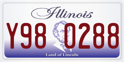 IL license plate Y980288