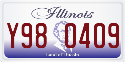 IL license plate Y980409