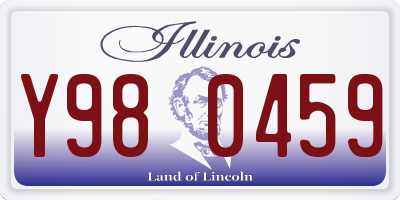 IL license plate Y980459