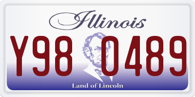 IL license plate Y980489