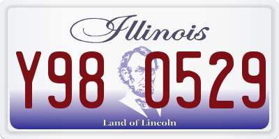 IL license plate Y980529