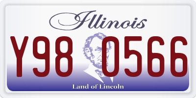 IL license plate Y980566
