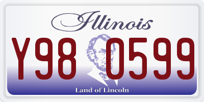 IL license plate Y980599