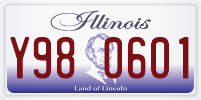 IL license plate Y980601