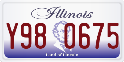IL license plate Y980675