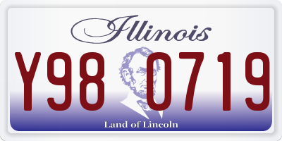 IL license plate Y980719