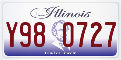 IL license plate Y980727