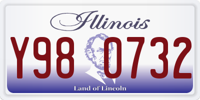 IL license plate Y980732