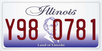 IL license plate Y980781