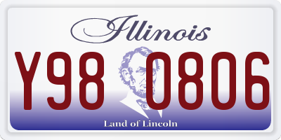 IL license plate Y980806