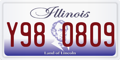 IL license plate Y980809