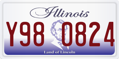 IL license plate Y980824