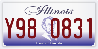 IL license plate Y980831