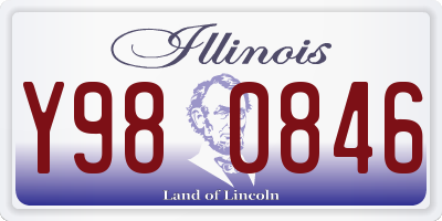 IL license plate Y980846