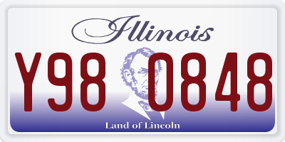 IL license plate Y980848