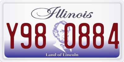 IL license plate Y980884