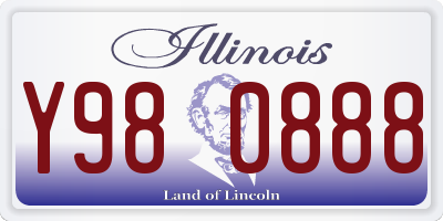 IL license plate Y980888
