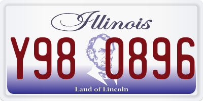 IL license plate Y980896