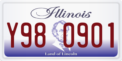IL license plate Y980901