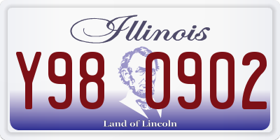 IL license plate Y980902