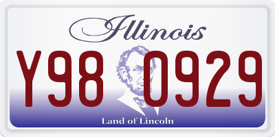 IL license plate Y980929