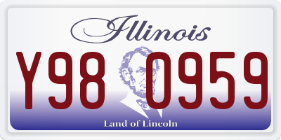 IL license plate Y980959