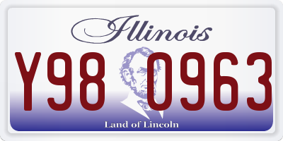 IL license plate Y980963