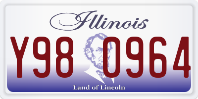 IL license plate Y980964
