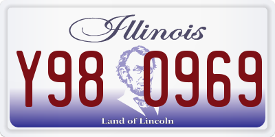 IL license plate Y980969