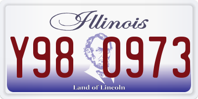 IL license plate Y980973
