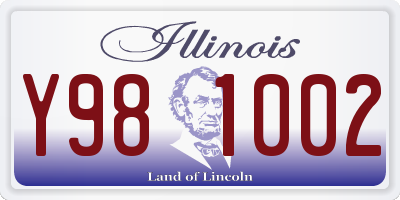IL license plate Y981002