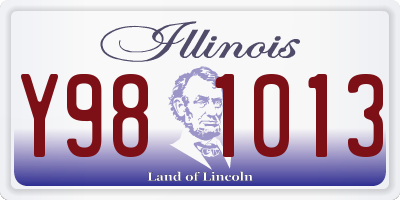IL license plate Y981013