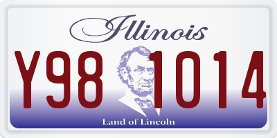 IL license plate Y981014