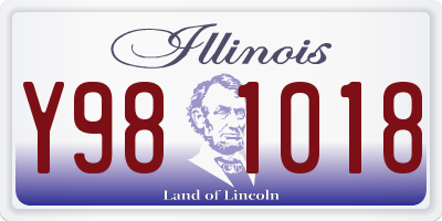 IL license plate Y981018