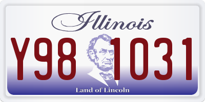 IL license plate Y981031
